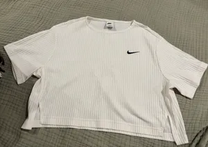Nike Ribbed Crop Tee thumbnail 1