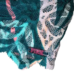 Victoria’s Secret PINK Tropical Teal Date Push Up V Wire Racerback Padded Bralette Small thumbnail 4