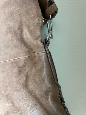 Liebeskind Berlin Woven Fold-Over Crossbody – Distressed Two-Tone Brown thumbnail 9