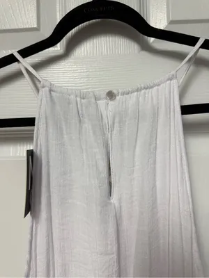 Mlle Gabrielle White Sleeveless High-Low Summer Dress thumbnail 6
