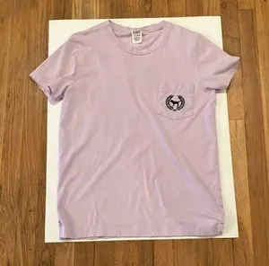 Pink Victoria Secret light purple t- shirt size small thumbnail 1