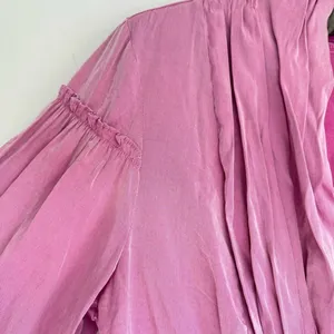 SCARLET DARKNESS Women Renaissance Retro Shirt Lantern Sleeves Top Size L Purple thumbnail 4