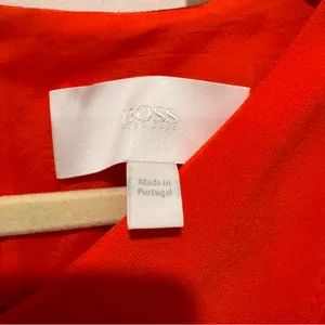 Boss Vibrant Orange Midi Dress thumbnail 5