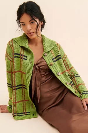 Anthropologie Callahan Bonnie Plaid Cardigan thumbnail 1