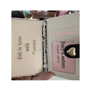 Juicy‎ Couture Not Your Babe Tab Card Wallet Black Licorice Keychain Charms thumbnail 5