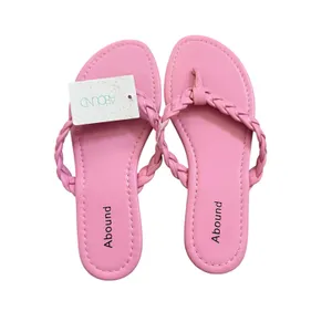 Abound pink braided thong sandals side 7.5 thumbnail 3