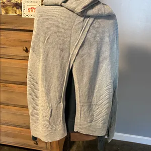 Lululemon Still Movement Wrap Light Seafoam Green Hooded Cardigan Sweater thumbnail 4