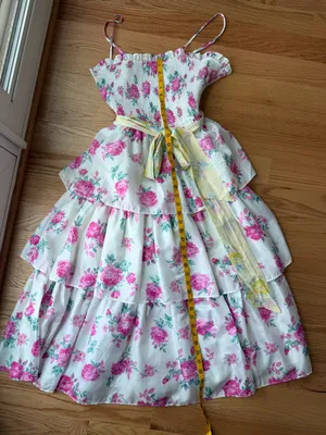 LoveShackFancy x Target Elise Floral Smocked Tiered Midi Dress XL thumbnail 8