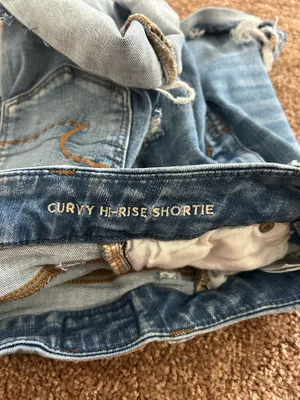 American Eagle Shorts Denim Distressed thumbnail 3