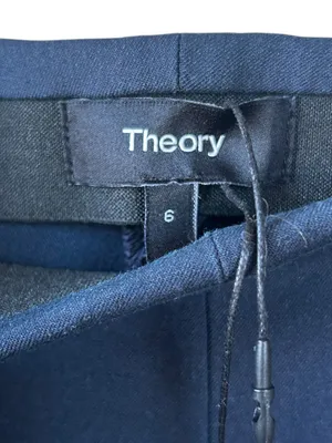 Theory Capri Pants in Nocturne Navy Blue Size 6 NWT Quiet Luxury Preppy thumbnail 5