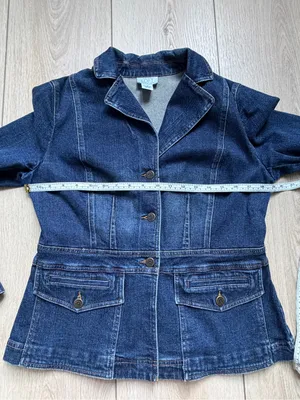 Ann Taylor LOFT Women's Blue Stretch Denim Jean Jacket Size 10 thumbnail 7