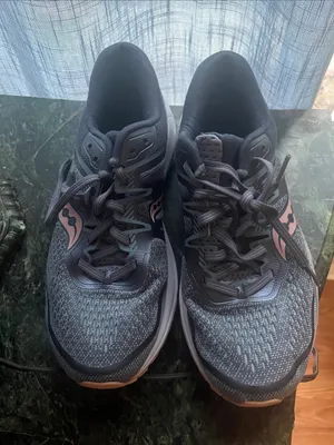 Saucony Charcoal & Pink Athletic Running Sneakers thumbnail 2