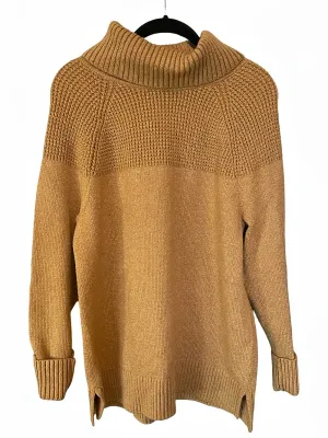 L.L.Bean Women's SuperSoft Waffle Sweater, Turtleneck Brown Medium thumbnail 1