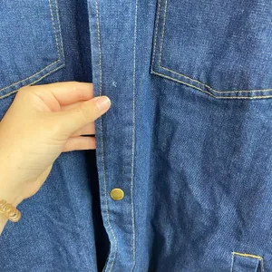 Vintage Duke Haband men's soft fleece lined denim‎ snap button pocket jacket M thumbnail 5