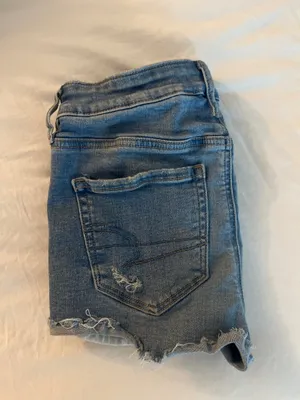 American Eagle High-Rise Shortie Jean Shorts thumbnail 2