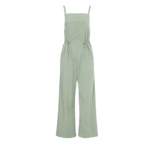 Pistola Olive Green Overall Jumpsuit SMALL Cotton Relaxed Vacation Designer $148 thumbnail 3