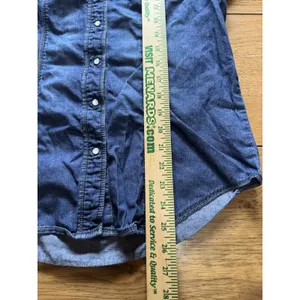 Stillwater Supply Co Women Medium Denim Snap Button Long Sleeve‎ Western Shirt thumbnail 4