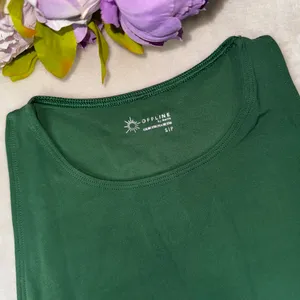 Aerie Green Twist Front Crop Top thumbnail 6
