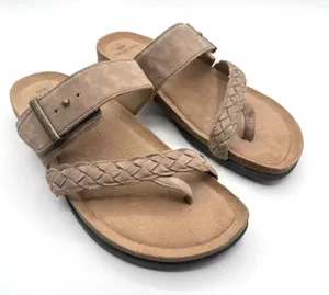 EARTH ORIGINS Onida Braided Toe-Post Leather Sandals Women Sz‎ 10 W US thumbnail 1