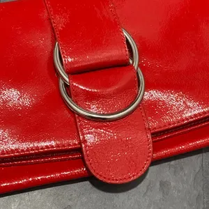 Hobo International Red Patent Leather Fold Over Clutch thumbnail 2