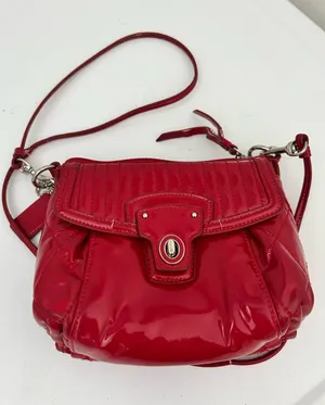 Coach Poppy Gloss Red Mini Purse thumbnail 1