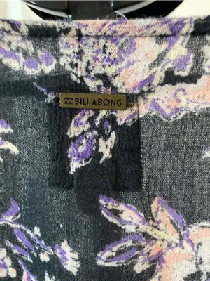 Billabong Floral Open Kimono Cardigan | Navy | Size M/L thumbnail 9