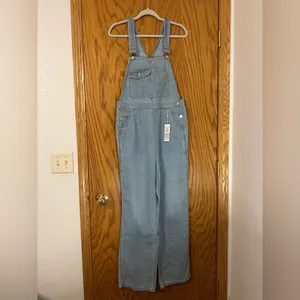 Outerknown Light Blue Denim Overalls for Women - NWT - Size M cotton thumbnail 3