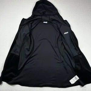 Columbia Fleece Zip Up Hoodie Womens Small Black Full Zip Jacket thumbnail 3