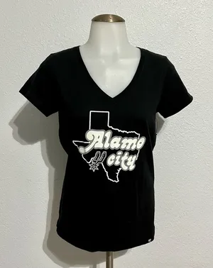 47 Brand San Antonio Spurs Alamo City Texas V-Neck T-Shirt Size Small thumbnail 1