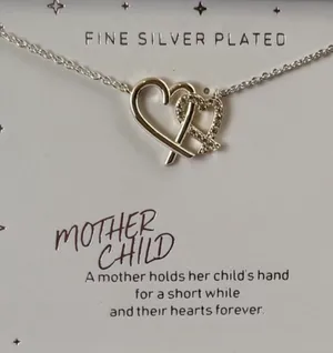 Mother/Child Heart Necklace thumbnail 2
