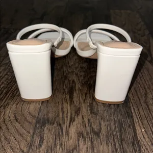 White Strappy Women's Heels Size 7.5 thumbnail 2