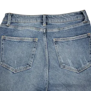 AFRM Womens Bell Bottom Jeans‎ Size 28 Distressed High Rise Flare Denim thumbnail 4
