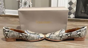 Franco Sarto Snake Print Loafers Women’s Size 5.5‎ New In Box thumbnail 1
