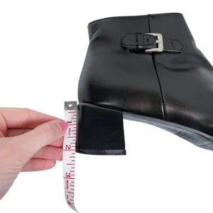 Vintage Ecco Black‎ Leather Square Toe Ankle Boots Booties Size 7 thumbnail 13