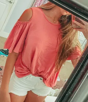 off the shoulder top Pink Size M thumbnail 1