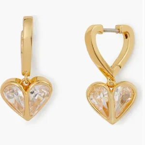 NWT Kate Spade “Rock Solid” heart drop earrings thumbnail 1