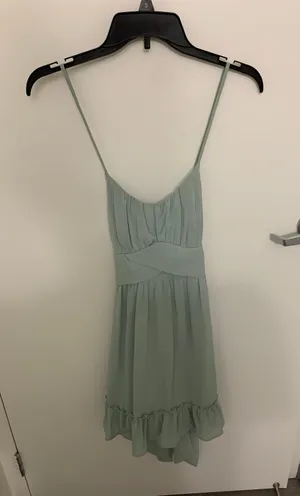 Amazon Mint Green Flowy Dress thumbnail 3