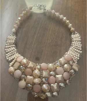 Crystal statement necklace Neiman Marcus thumbnail 3