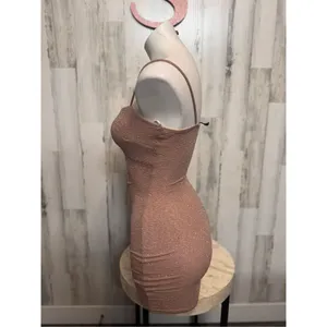 Windsor Shine On Ruched Glitter Mini Dress size XSmall thumbnail 5