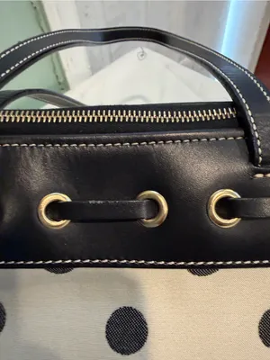 Dooney & Bourke Black and White Polka Dot Tote thumbnail 12