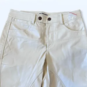 #79 NWOT Free People Rebel Vegan Leather Pants in Sugar Cookie Cream thumbnail 4