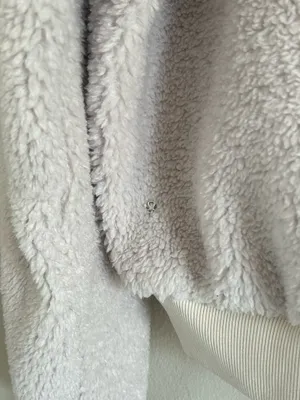 Lululemon Size 10 Oh So Sherpa Half Zip Soft Fleece Hoodie White Pullover thumbnail 4