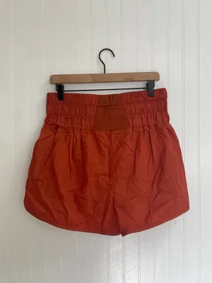 FP Movement by Free People The Way Home Running Shorts Rust Burnt Orange Size XL thumbnail 3
