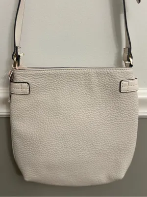NWT Fiorelli Anna Soft White Cream Textured Pebbled Faux Leather Crossbody Bag thumbnail 6