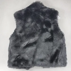 Vintage Valley County Clothing Faux Fur Vest Womens Size S Canada‎ Made Black thumbnail 4