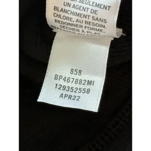 NWT BP Nordstrom Sleeveless‎ Crop Tank Black Medium Organic Cotton Stretch thumbnail 5