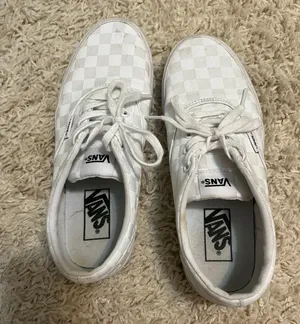 Vans White Checkered Size 7.5 thumbnail 4