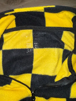 NASCAR Checkered Quarter Zip Fleece Sweatshirt Cropped Y2K Streetwear thumbnail 10