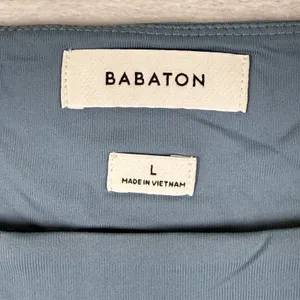 Babaton Contour Squareneck Bodysuit Slate Blue Thong 107351 Size L thumbnail 2