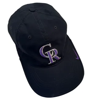 Nike Colorado Rockies‎ MLB Heritage86 Dri-FIT Adjustable Hat Black Cap Licensed thumbnail 1